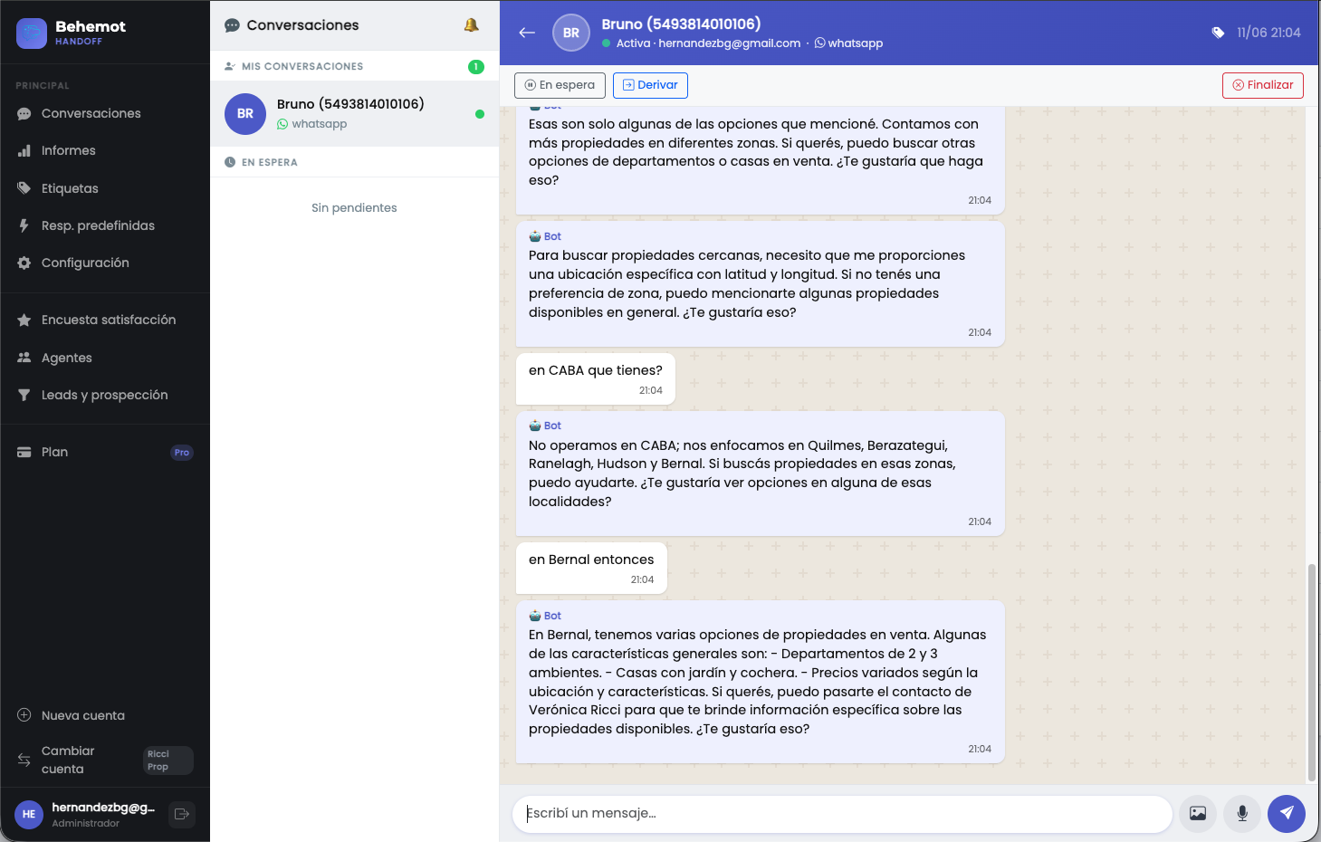 Chat en tiempo real Behemot
